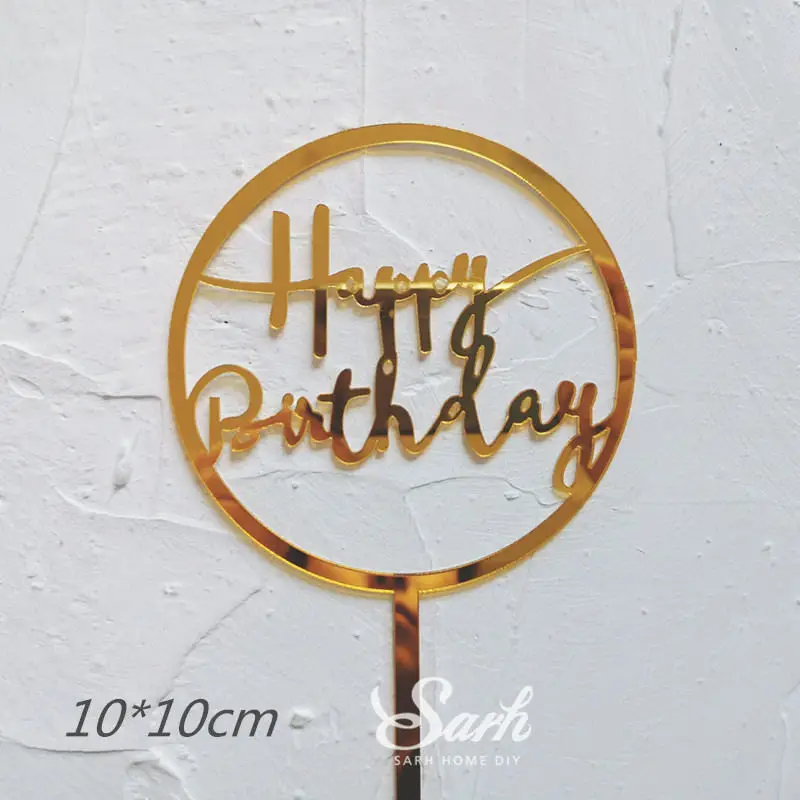 2pc birthday topper Жираф Лев гриб украшение обезьяна торт топперы для дня детей вечерние счастливые принадлежности для дня рождения свадьбы милые подарки - Цвет: 2pc birthday topper