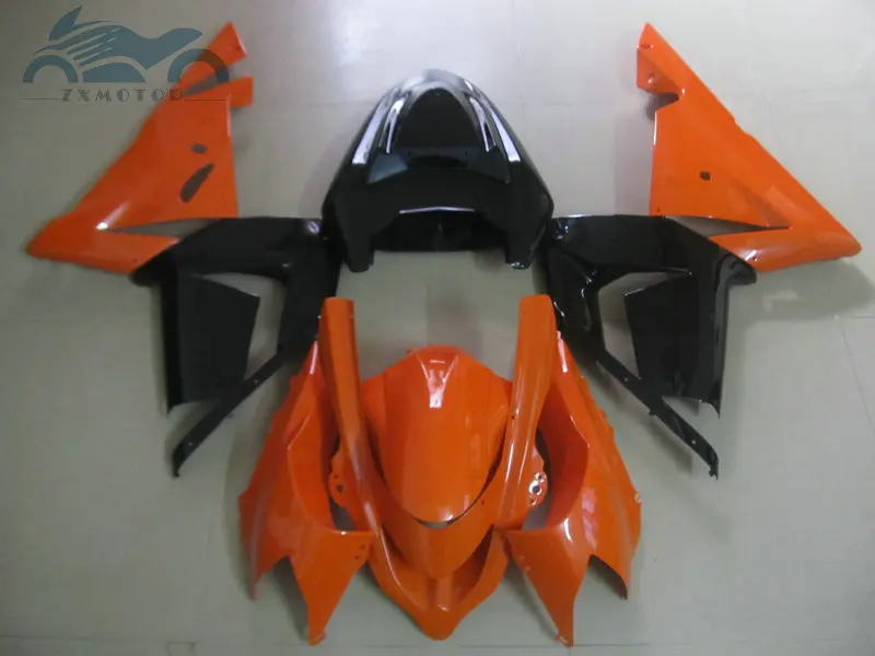

High quality Motorcycle fairing kits for Kawasaki Ninja ZX-10R 2004 2005 sports body fairings kit 04 05 ZX10R orange black BK56