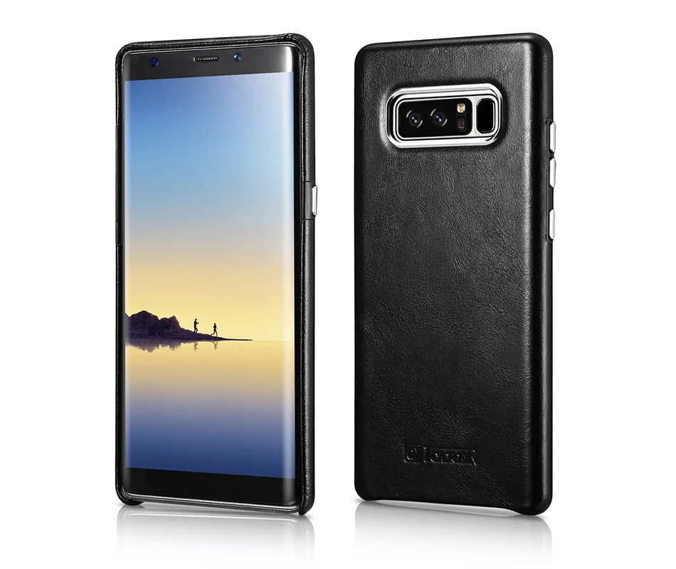 Роскошный ультра тонкий чехол из натуральной кожи для samsung Galaxy Note 8, винтажный жесткий 360, полная защита, задняя крышка для телефона, чехол для телефона s
