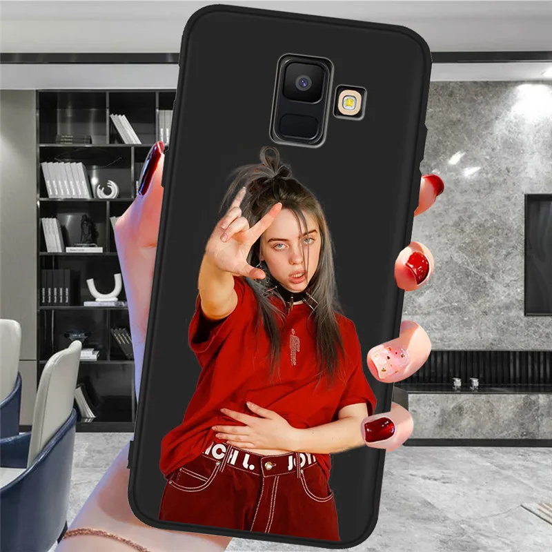 Billie eilish для samsung Galaxy A9 A8 A7 A6 A5 A3 J3 J4 J5 J6 J8 плюс M30 A40S A10 A20E чехол для телефона чехол Coque Etui