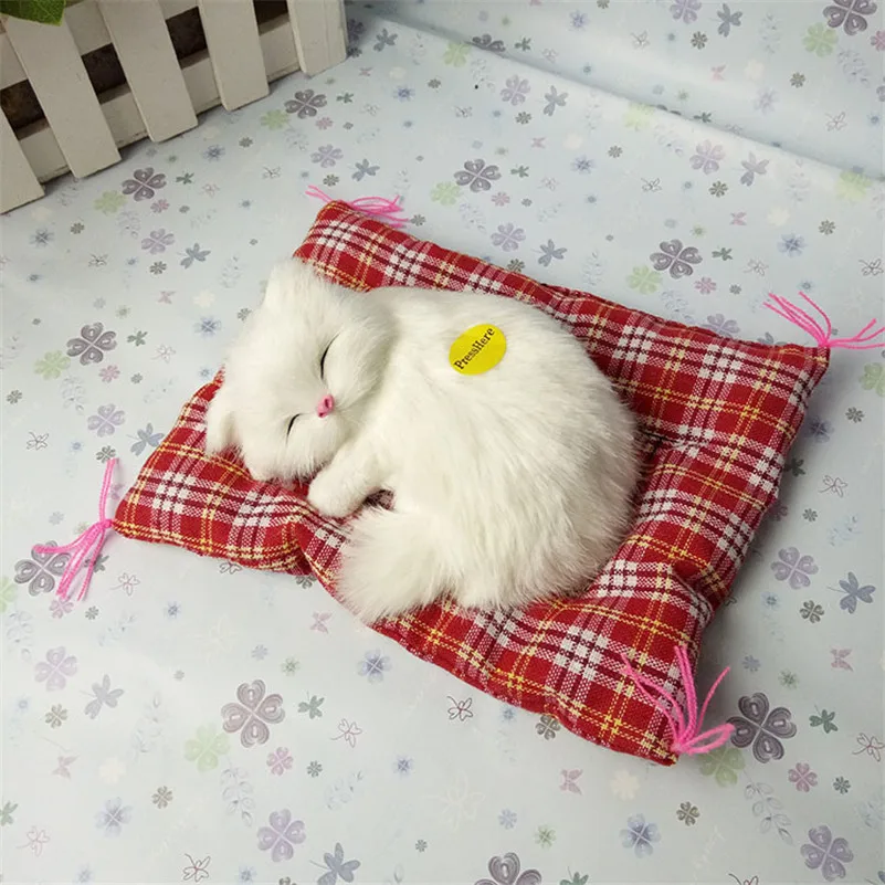 Мягкие игрушки Игрушка для сна Кот со звуками милые игрушки-животные Кот лучший подарок для детей как рождественский подарок Искусственные кошки