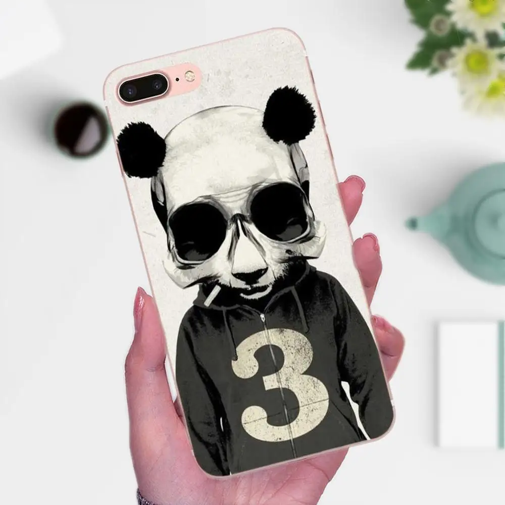 Мягкий TPU Новый Стильный Уникальный Чехол Для Xiaomi Redmi Note 2 3 3S 4 4A 4X 5 5A 6 6A Pro Plus Милый Прекрасный Панда Новинка