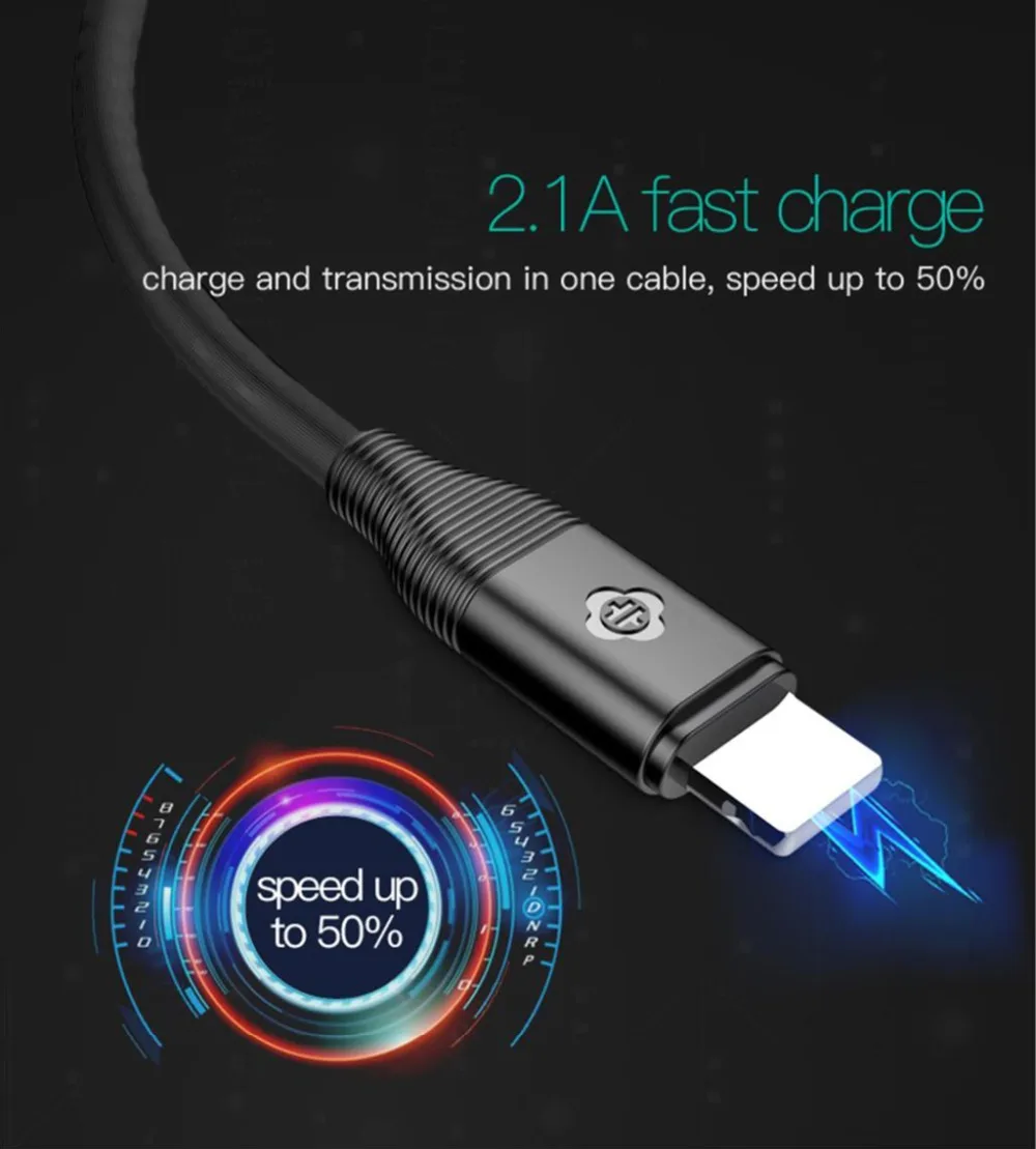 USB кабель для iPhone Xs Max XR X Кабель быстрой зарядки и передачи данных 8 7 6 6s Plus адаптер