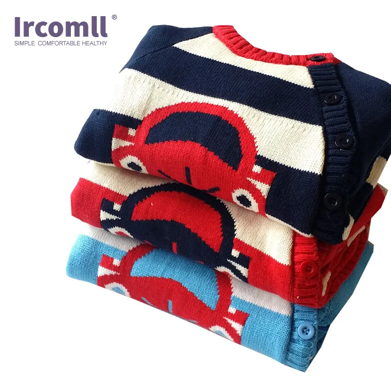 Ircomll теплый флисовый Детский комбинезон для новорожденных вязаный свитер