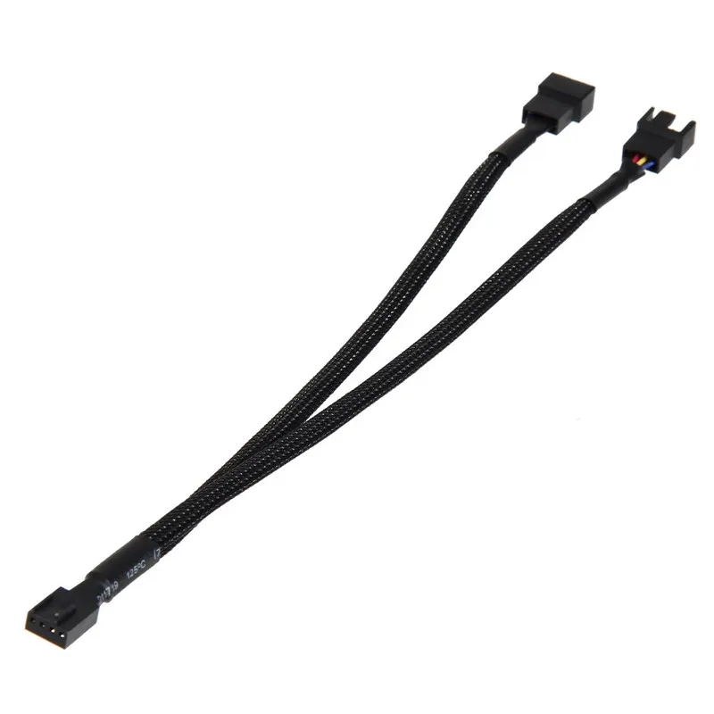 4 шт. 4Pin PWM на 3/4 двойной компьютер чехол с вентилятором Кабель-адаптер рукавами |