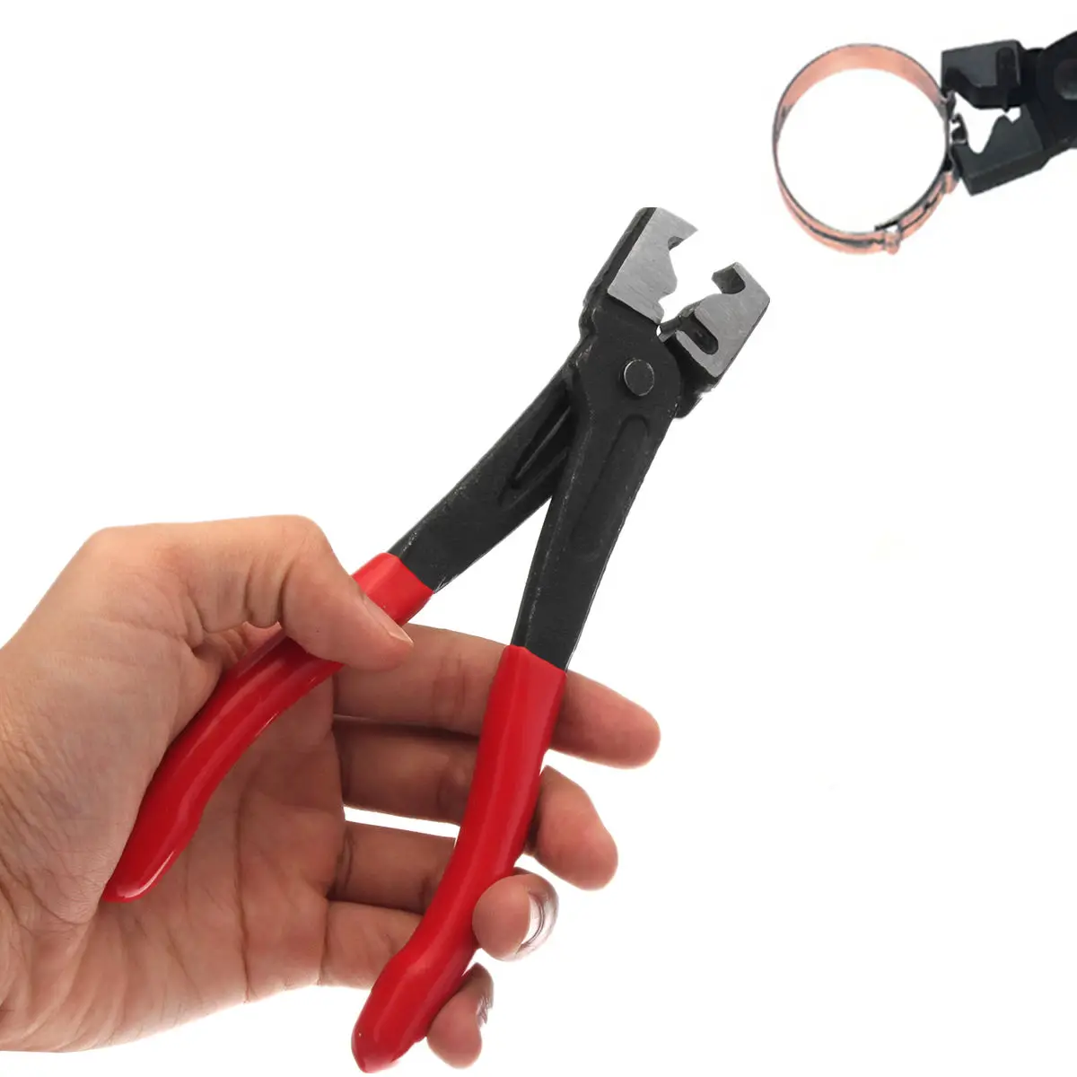 Зажим для шланга плоскогубцы Clic и clic R зажимы для шланга поворотный инструмент 14*18 см черный+ красный хром-ванадиевая Сталь абсолютно