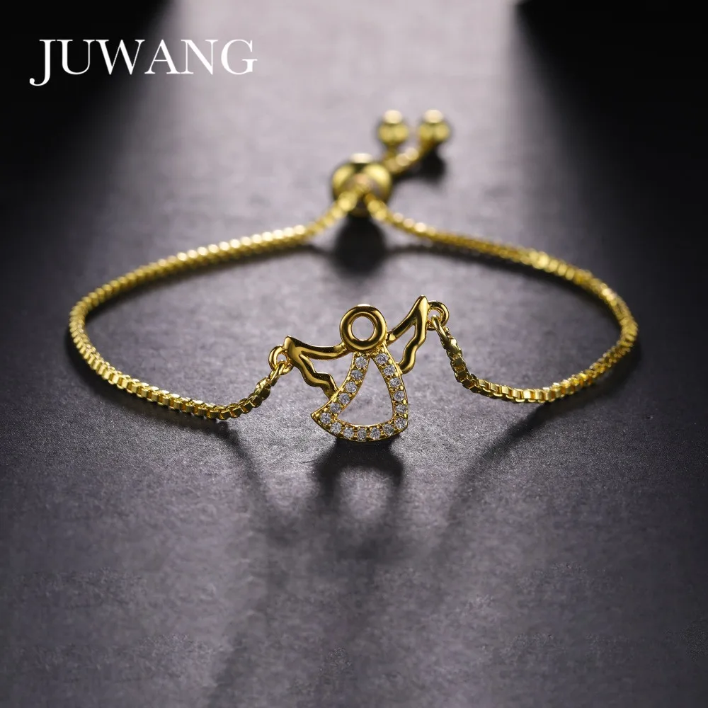 Женский Регулируемый браслет JUWANG с подвесками из циркона фигуркой танца