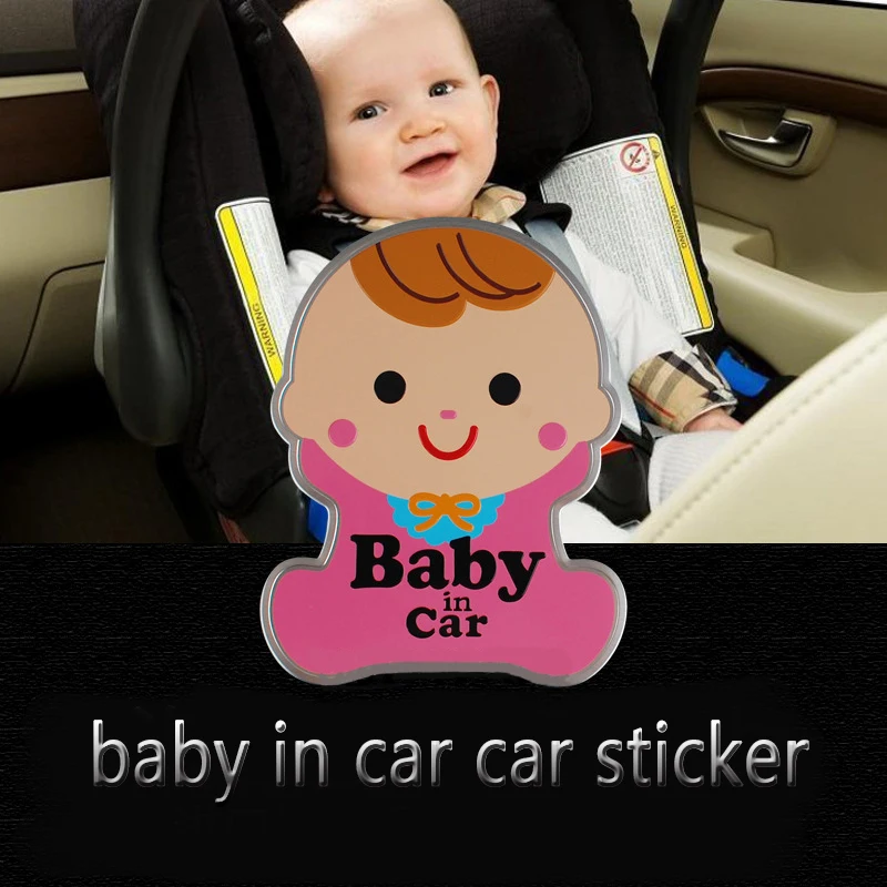 Новая Милая Детская Наклейка в машину металлическая алюминиевая наклейка