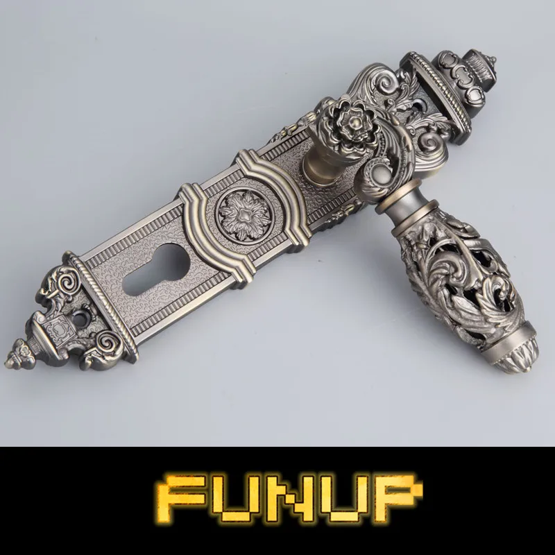 85 мм Центральное расстояние полый раздвоенный дверной замок с античной