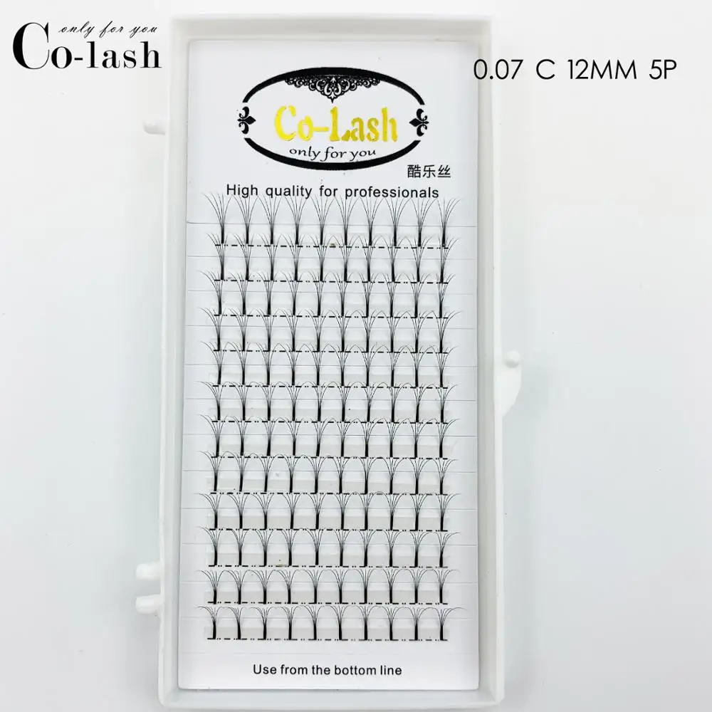 Colash 3D 4D 5D 6D русские объемное наращивание ресниц Длинные Стволовые предварительно сделанные вентиляторы ресниц Горячая индивидуальный ресниц расширения