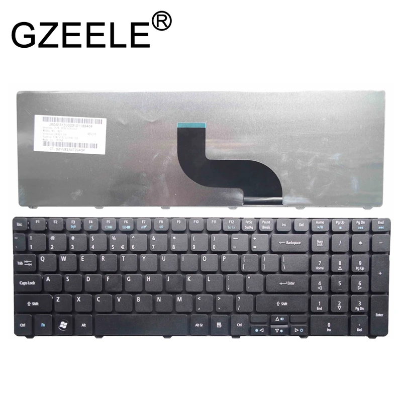 

GZEELE new FOR Acer Aspire PK130C94A00 V104730DS3 V104702AS3 PK130C91100 US Keyboard English MP-09B23U4-6983 PK130C93A00 black