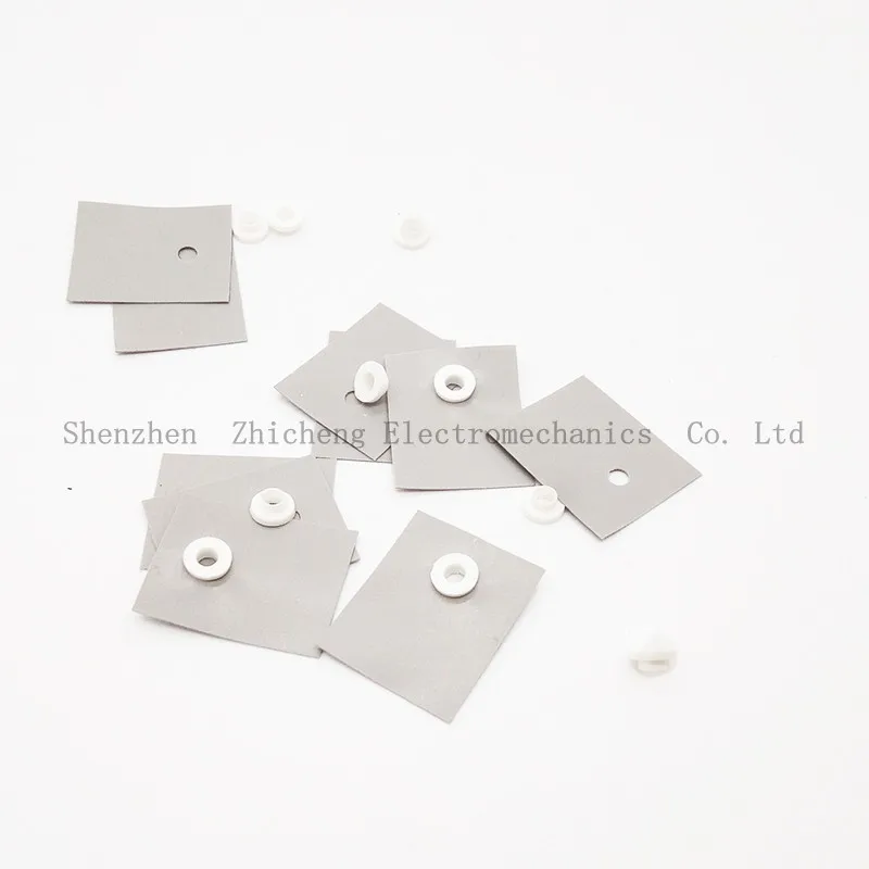 10 шт. TO 220 силиконовые теплоизоляционные прокладки с изоляционными частицами для