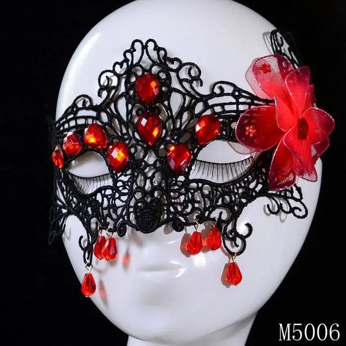 Новинка женская сексуальная Маскарадная маска на Хэллоуин красные акриловые