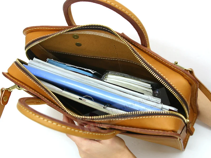 Ручной кожаный мини-портфель | Дом и сад