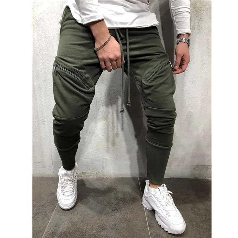 Мужские шаровары с боковыми карманами брюки карго 2018 хип хоп повседневные