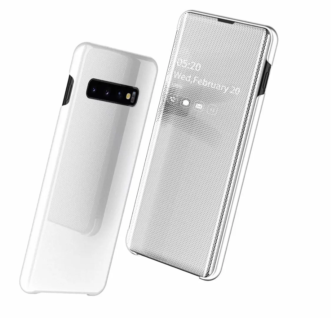 Для samsung S10 чехол S10 зеркальный чехол откидной складной кронштейн задняя крышка для samsung Galaxy S10