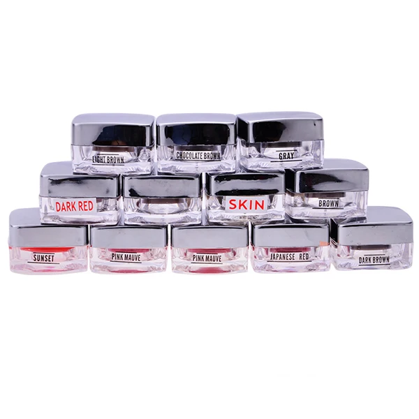 

10 pcs/lot Permanent Manual Tattoo Pigment Manual Eyebrow Tattoo Ink Paste kit Used For Tattoo Manual Pen Machine