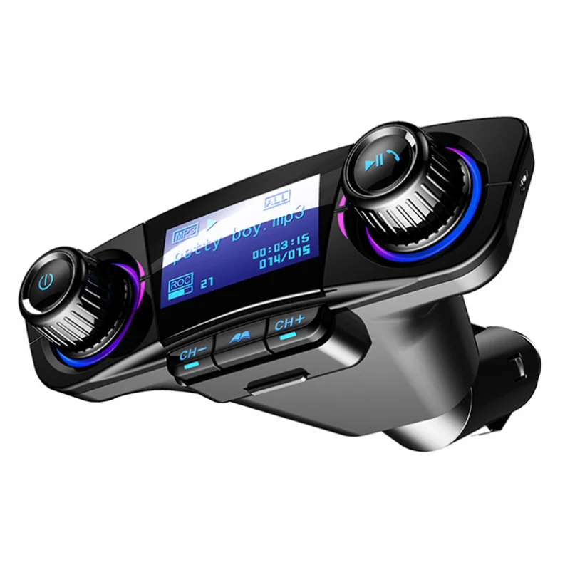 Беспроводной fm-передатчик Aux модулятор Bluetooth Handsfree автомобильный комплект автомобильный аудио mp3-плеер Поддержка Micro SD TF карты автомобильные аксессуары