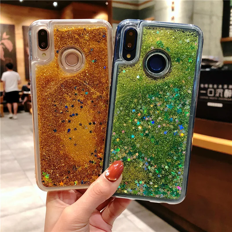 Жидкий зыбучий песок чехол для Huawei P20 Pro P10 Lite Mate 20 Honor 10 9 Y5 Y6 II Y7 Prime 2016 2017 2018