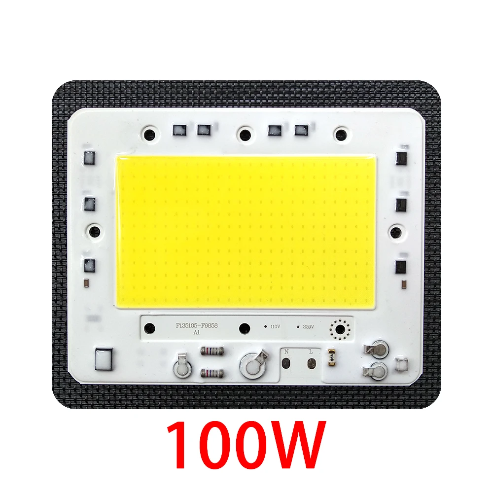 10 шт./лот светодиодный COB Чип диод 50 W 100 150 200 AC110V/220 V Вход с умная ИС (интеграционная