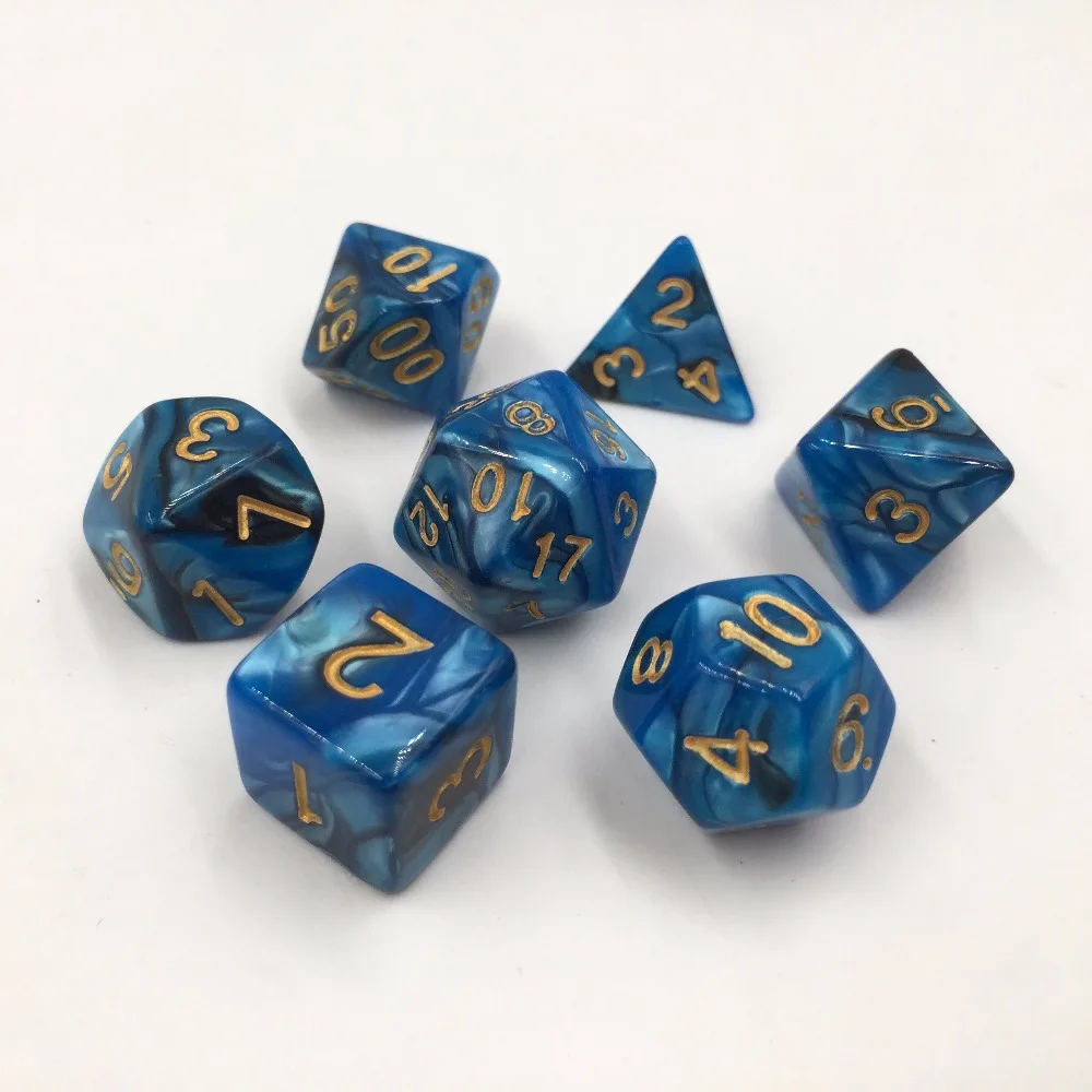 Игральные кости Rollooo двухцветные черно-синие