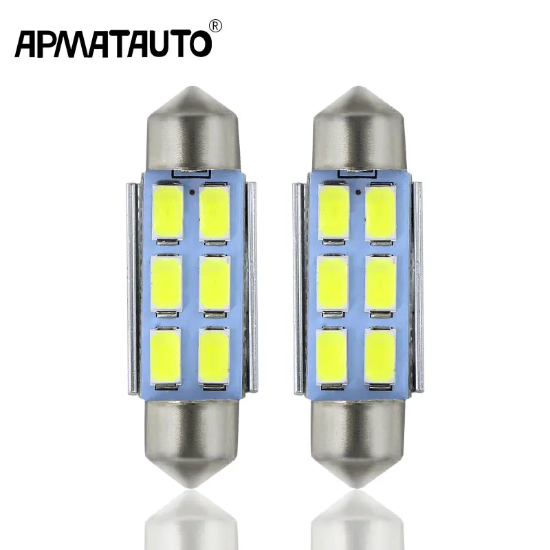 2x для VW Bora Caddy Golf III V Jetta номерной знак LED 39 мм c5w Samsung 6 SMD без ошибок белый и