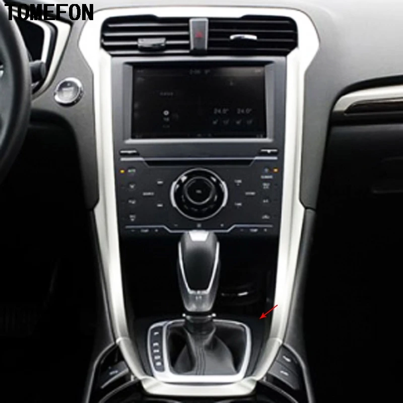 

TOMEFON для Ford Mondeo 2013 ABS углеродное волокно дерево цвет интерьер автомобиля центральный контроль консоли коробка передач Крышка отделка