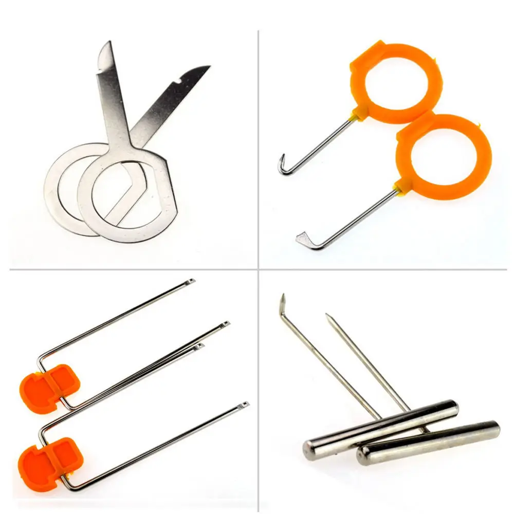 Автомобильный Стайлинг 12 шт. автомобильный радиоприемник дверной зажим панель