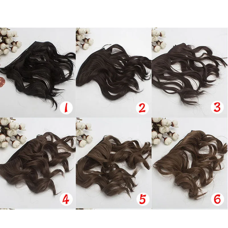 10 шт./лот новые аксессуары для русской куклы волосы 15 см кудрявые кукольного