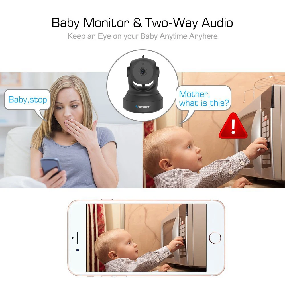 VStarcam Wifi IP камера 3MP 1080P 720P HD Беспроводная системы видеонаблюдения CCTV сеть детский