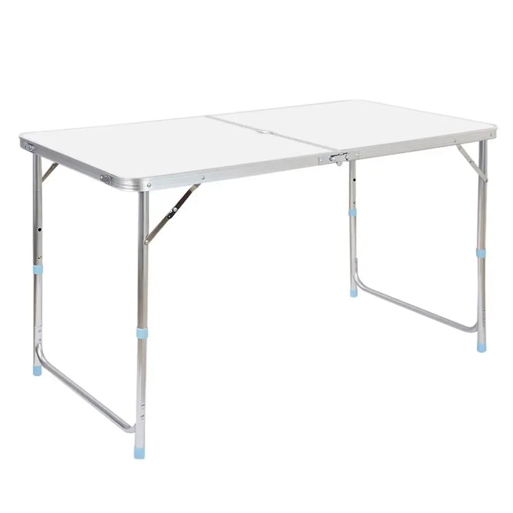 Without 4 Chairs Finether Портативный Регулируемый Открытый Стол Сверхлегкий высота-алюминиевый складной стол табурет Набор для столовой пикника кемпинга барбекю - Цвет: Without 4 Chairs