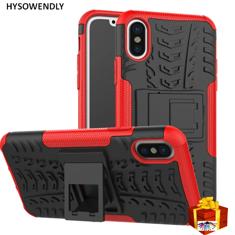 HYSOWENDLY Super Rubber Soft Silicon Spider Rugged Case for iPhone X Stand Hold Full Protetion 10 Gel TPU Coque |
