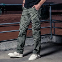many pocket tactical pants army male camo jogger plus size cotton trousers zip military style camouflage black mens cargo pants