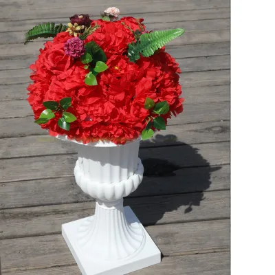 M New road lead simulation flower ball wedding supplies wedding scene layout silk flower T stage Roman column decoration flower - Color: M