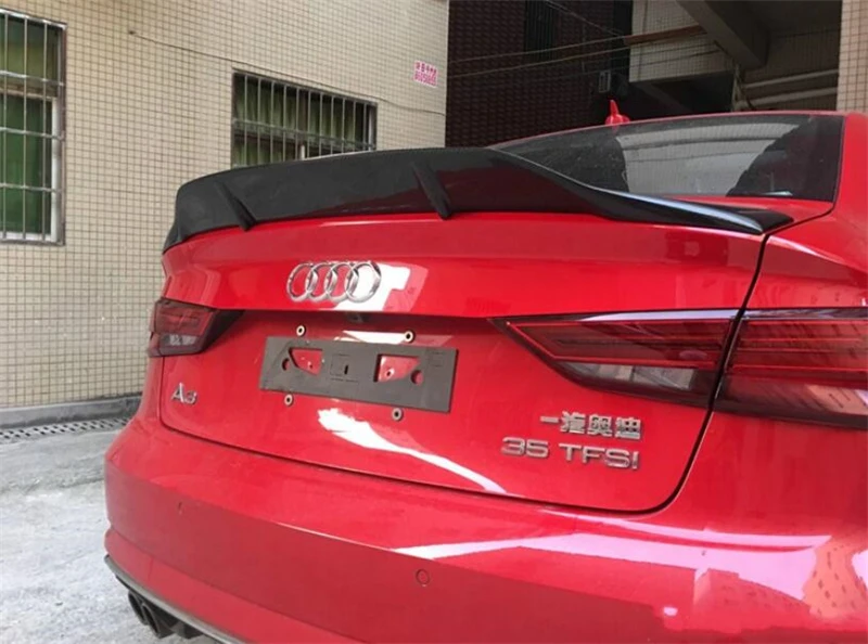 Спойлер из углеродного волокна для Audi A3 S3 RS3 2014 15 16 17 18 2019 высококачественные