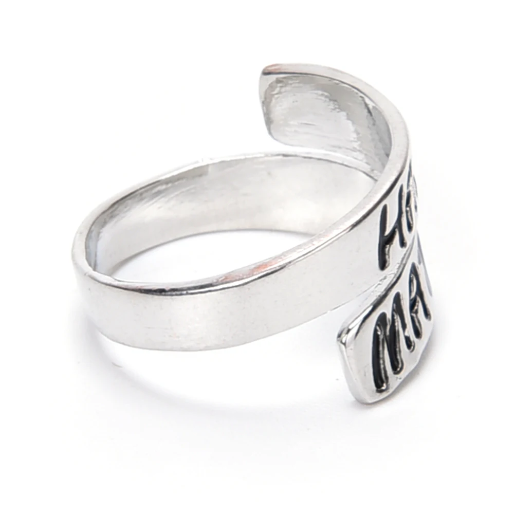 1 шт. Открытое кольцо на палец модное женское унисекс в стиле панк с буквами форме