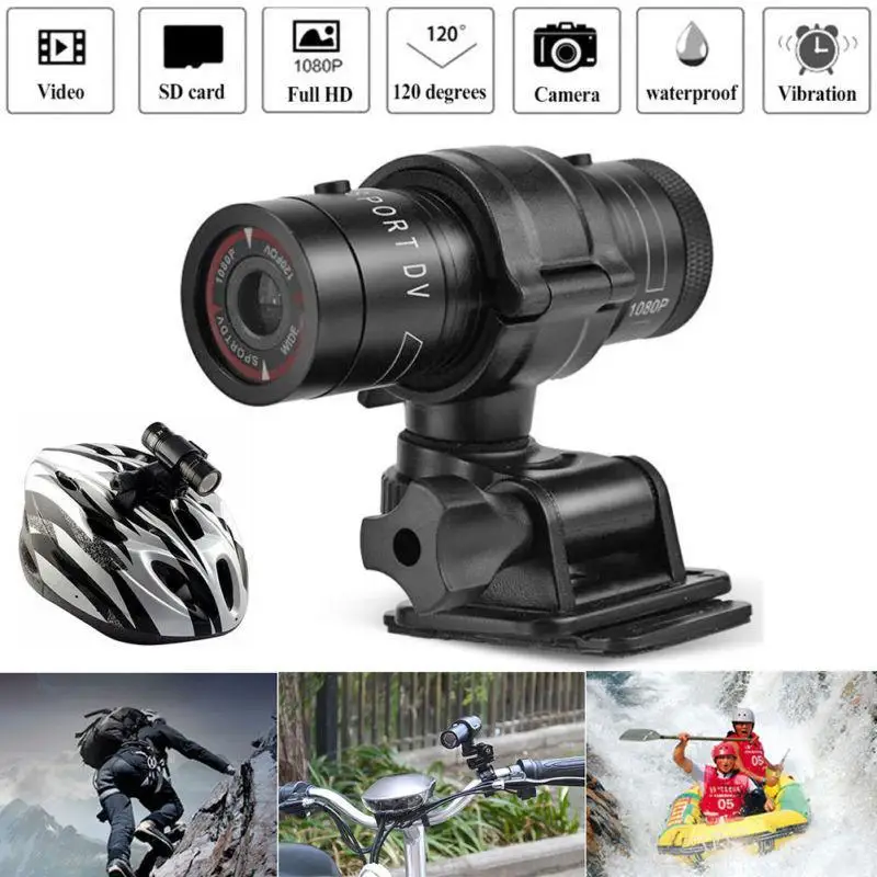 

Водонепроницаемая мини-камера EastVita 1080p HD с металлическим шлемом, уличная камера с движением, Спортивная камера DV со встроенным литиевым акк...