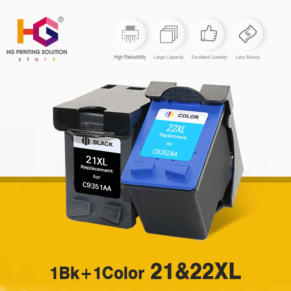 QSYRAINBOW Запасной картридж для HP/hp 21 xl Deskjet F2180 F2200 F2280 F4180 F300 F380 380 D2300|Чернильные