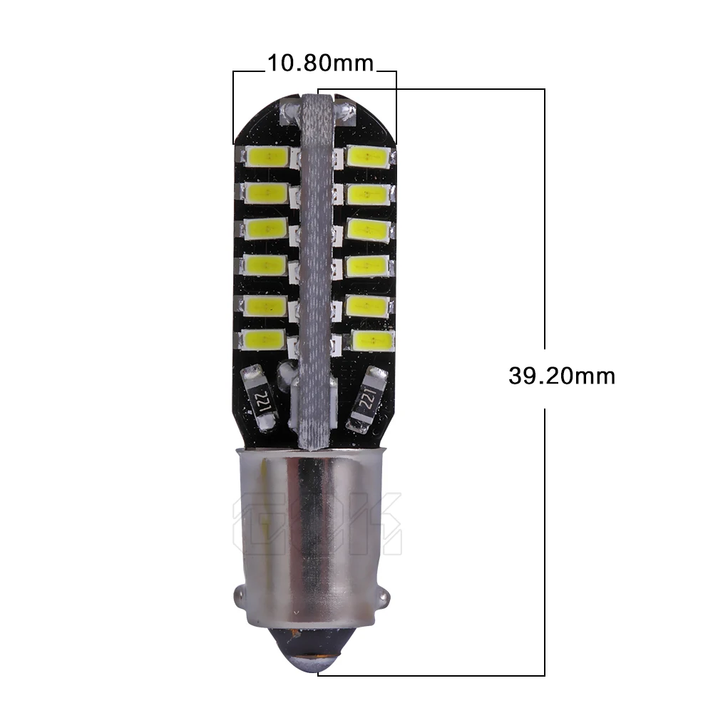 Автомобильная светодиодная лампа BA9S canbus T4W LED W5W Canbus 48led 3014 smd bax9s 4 шт./лот