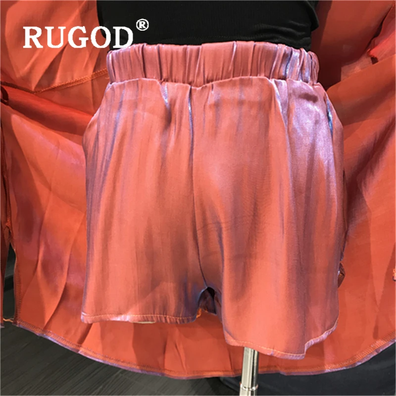 RUGOD модный градиентный костюм из двух предметов женские корейские рубашки с