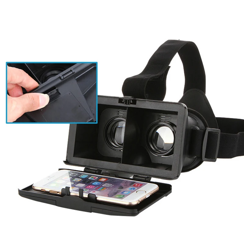 VR Xiaozhai 1 S Google Картон Виртуальная Реальность 3D Очки Для iPhone 6 Разъем для Samsung S5 +