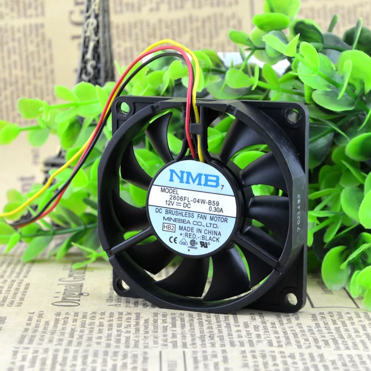 NMB 7015 2806FL 04W B59 12V 0.3A 3 провода для IBM X205 вентилятор процессора 32P4004 Вентилятор