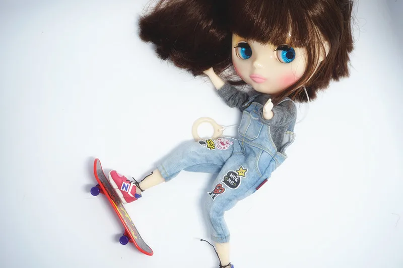 4 шт./лот, мода 1/6, аксессуары для кукол, blyth, реквизит, аксессуары для blyth pullip, 30 см, кукла, мини скейтборд для Барби