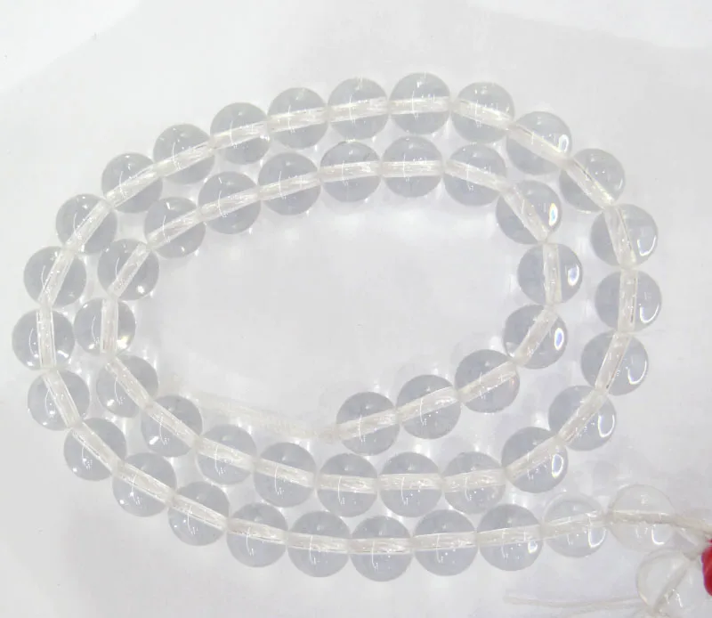 Натуральный камень белые кристаллы прозрачные кварцевые бусины россыпью 15