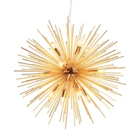 nordic postmodern gold pendant lights personality simple living room dining room bedroom clothing store dandelion ball lamp