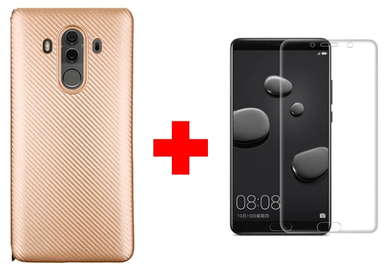 Чехол для телефона Huawei Коврики 9 10 Pro ТПУ чехол мягкий чехол и полный охват Экран протектор для Коврики 9 10 Pro закаленное Стекло - Цвет: 4