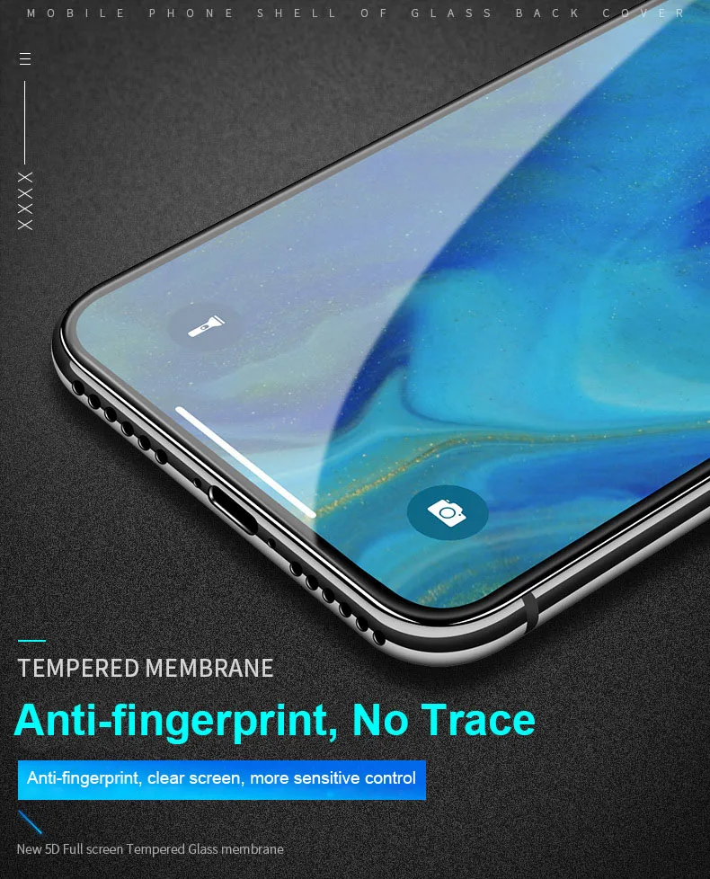 Закаленное стекло для защиты экрана для iPhone XS Max XS XR X 7 8 Plus 6 6S Plus 9H закаленное 5D Nano-coated прозрачная пленка для полного покрытия