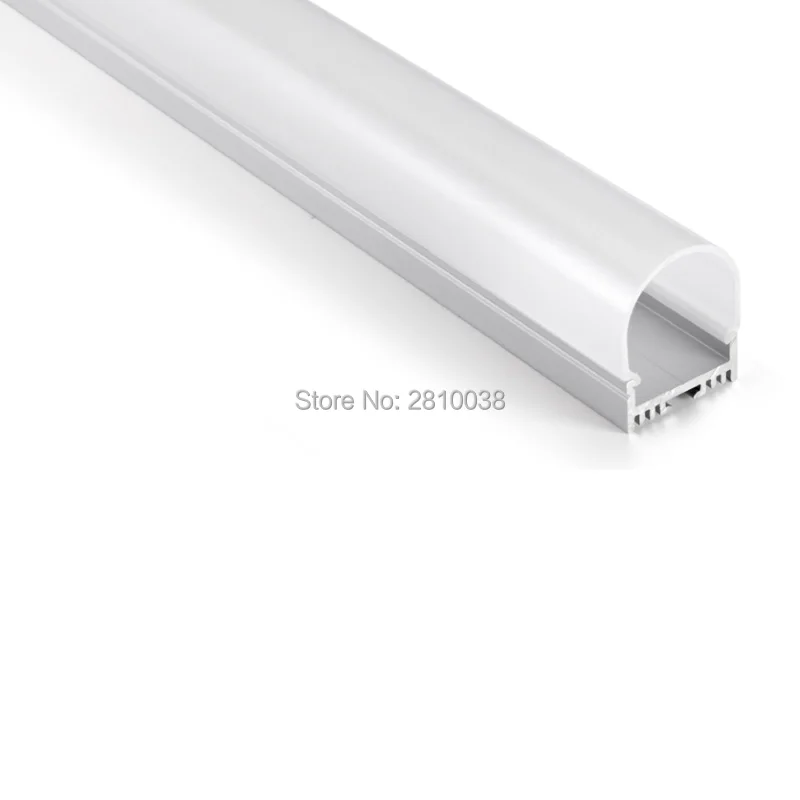 10 X 1M Sets/Lot round shape aluminum led channel and Fan type led extrusion profile for ceiling or recessed wall lamps