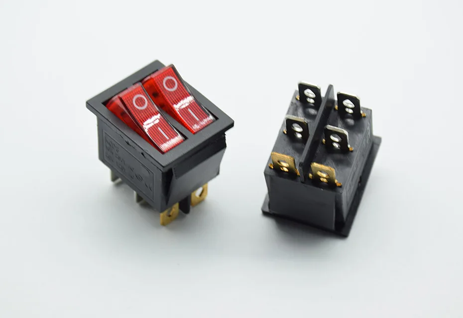 2 шт. KCD8 6PIN 16A 250V 20A 125V двойной светильник перекидной переключатель сделаны в Водонепроницаемый ВКЛ-ВЫКЛ KCD6 лодка Мощность переключатель