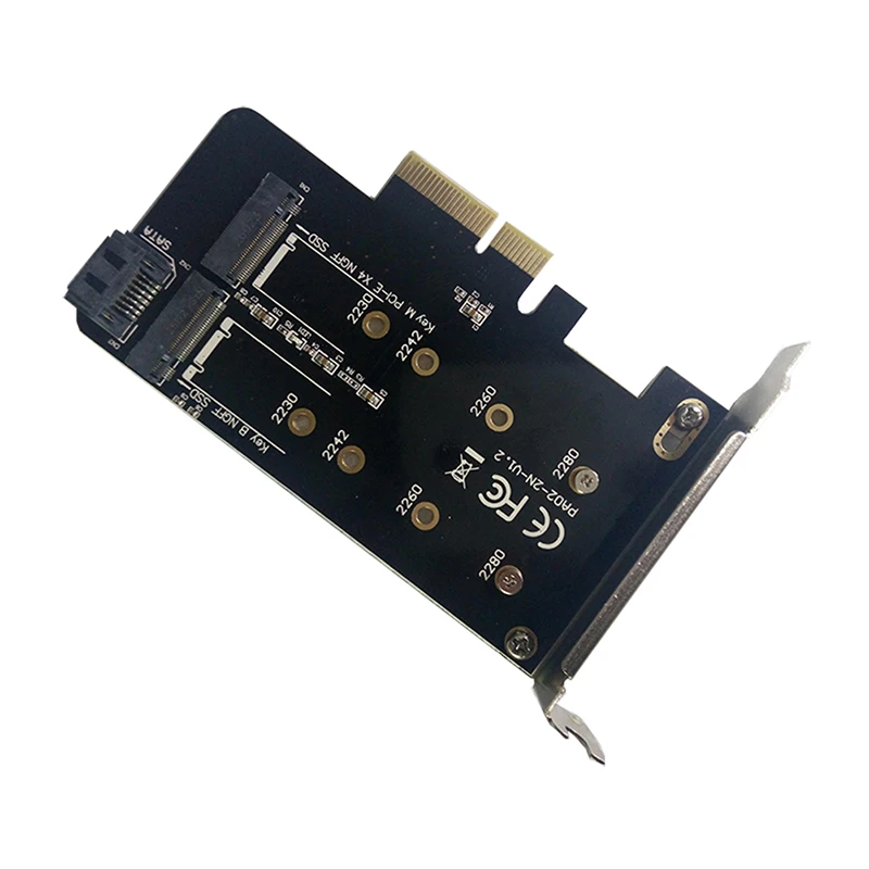 Zomy черный B чтобы M.2 NGFF SATA SSD PCIE M ключ к NVME адаптер Контроллер конвертер Поддержка